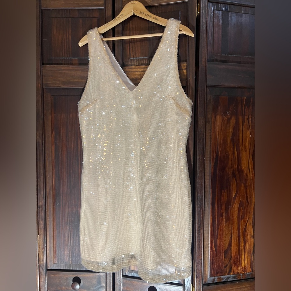 A New Day Gold Sequin Dress‎
